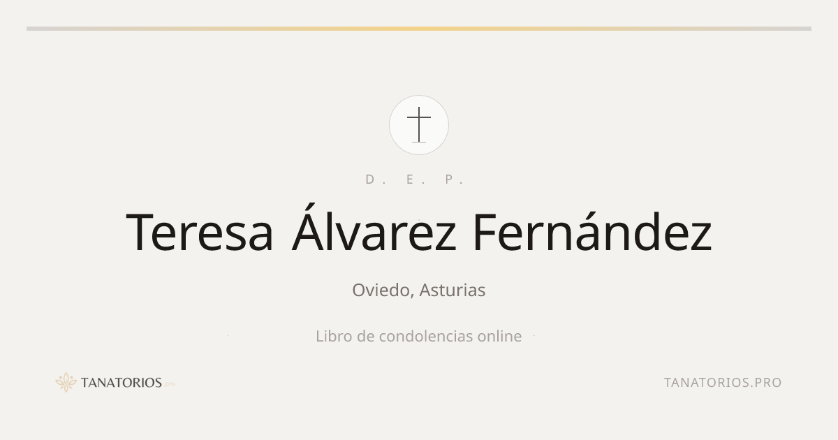 Memorial de Teresa Álvarez Fernández