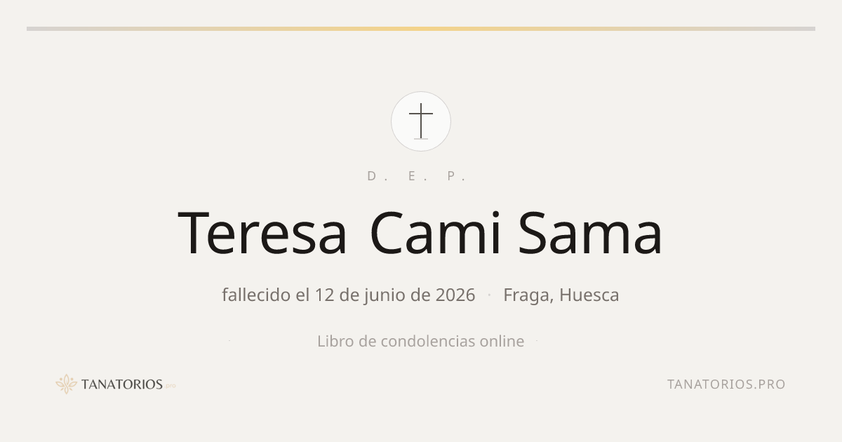 Memorial de Teresa Cami Sama
