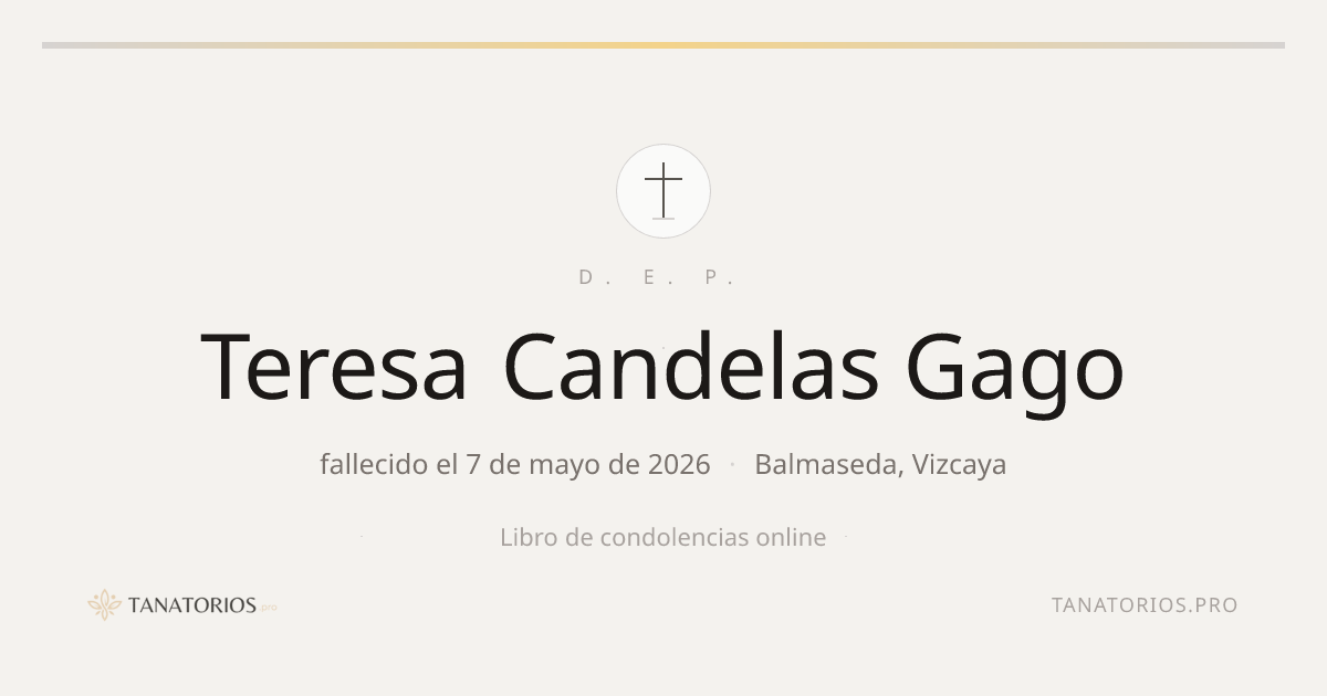 Memorial de Teresa Candelas Gago