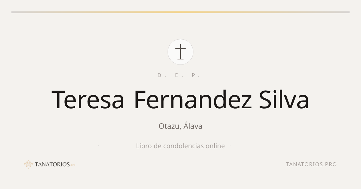 Memorial de Teresa Fernandez Silva