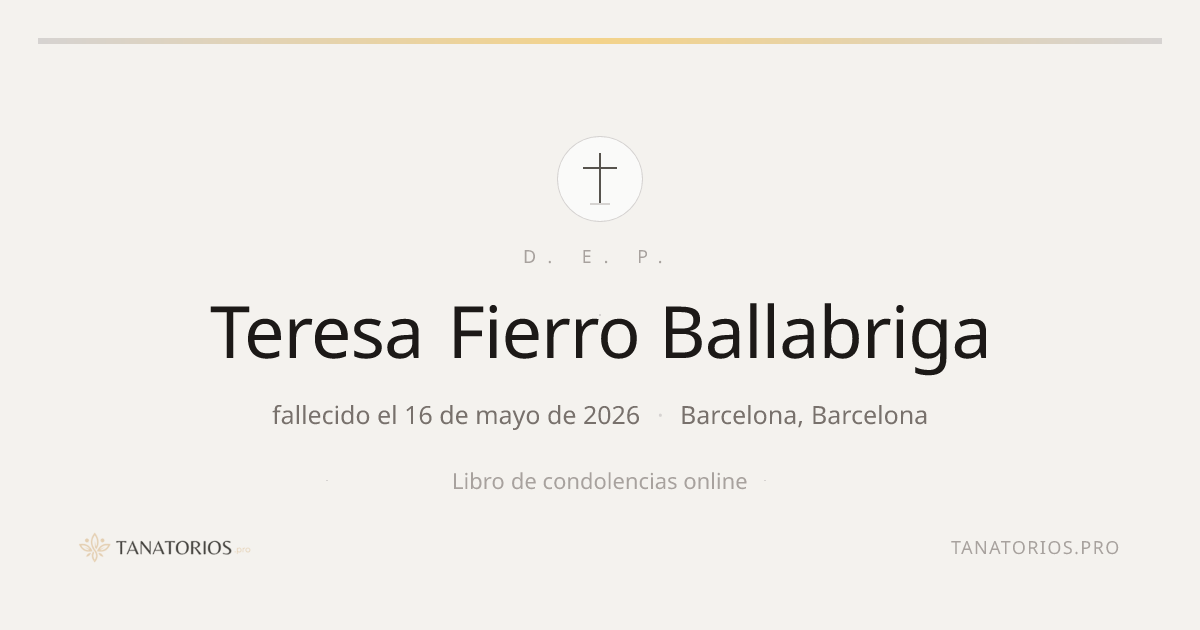 Memorial de Teresa Fierro Ballabriga