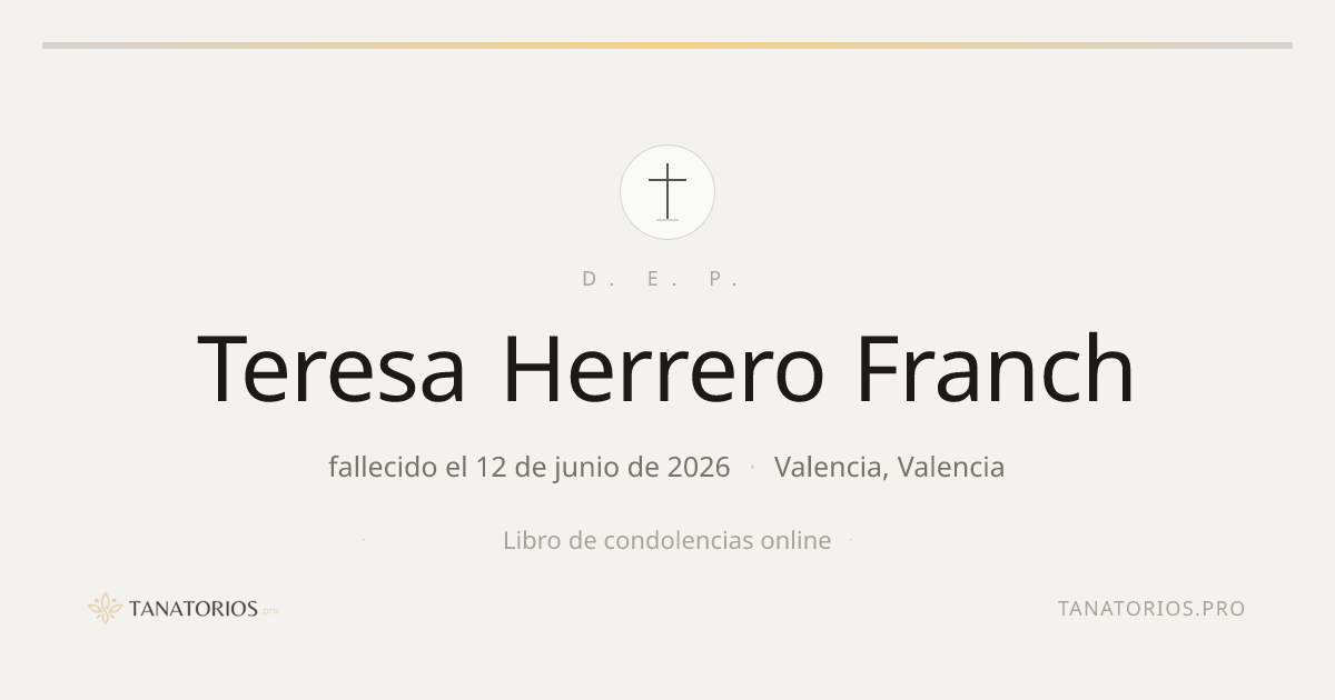Memorial de Teresa Herrero Franch
