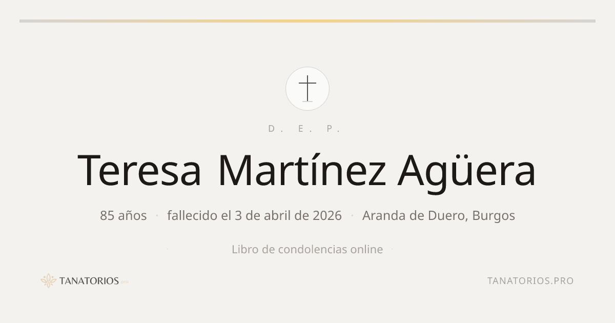 Memorial de Teresa Martínez Agüera