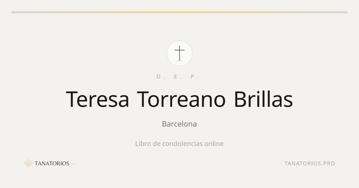 Memorial de Teresa Torreano Brillas