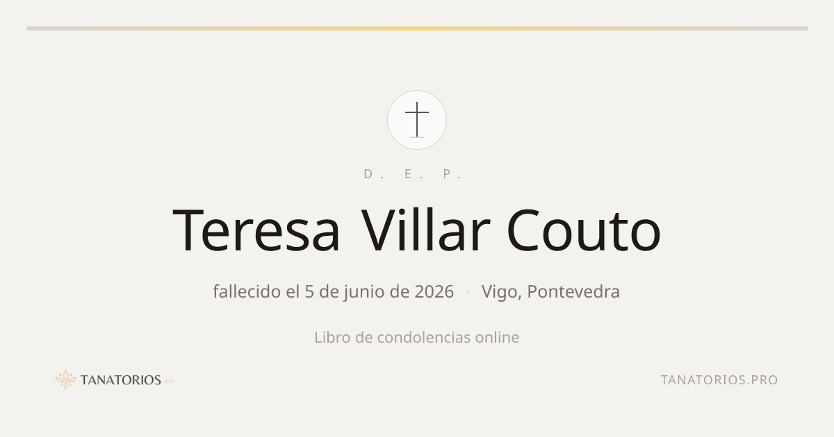 Memorial de Teresa Villar Couto