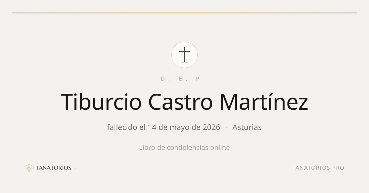Memorial de Tiburcio Castro Martínez