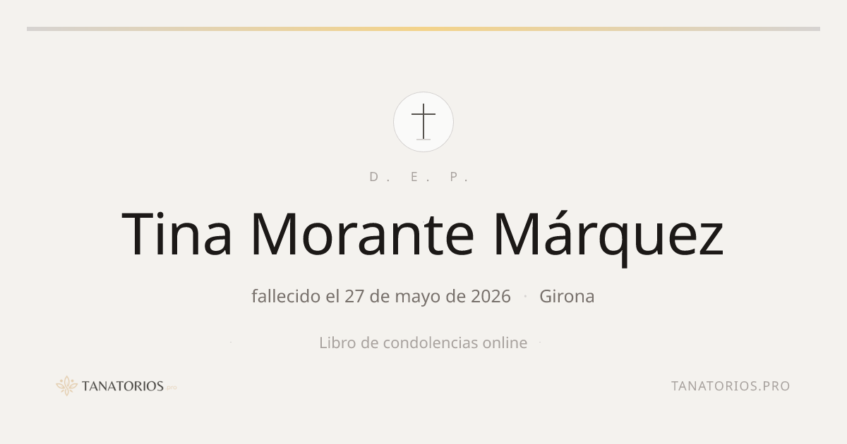 Memorial de Tina Morante Márquez