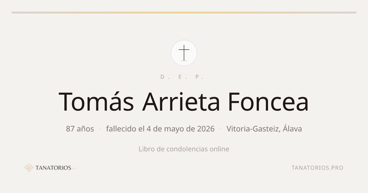 Memorial de Tomás Arrieta Foncea