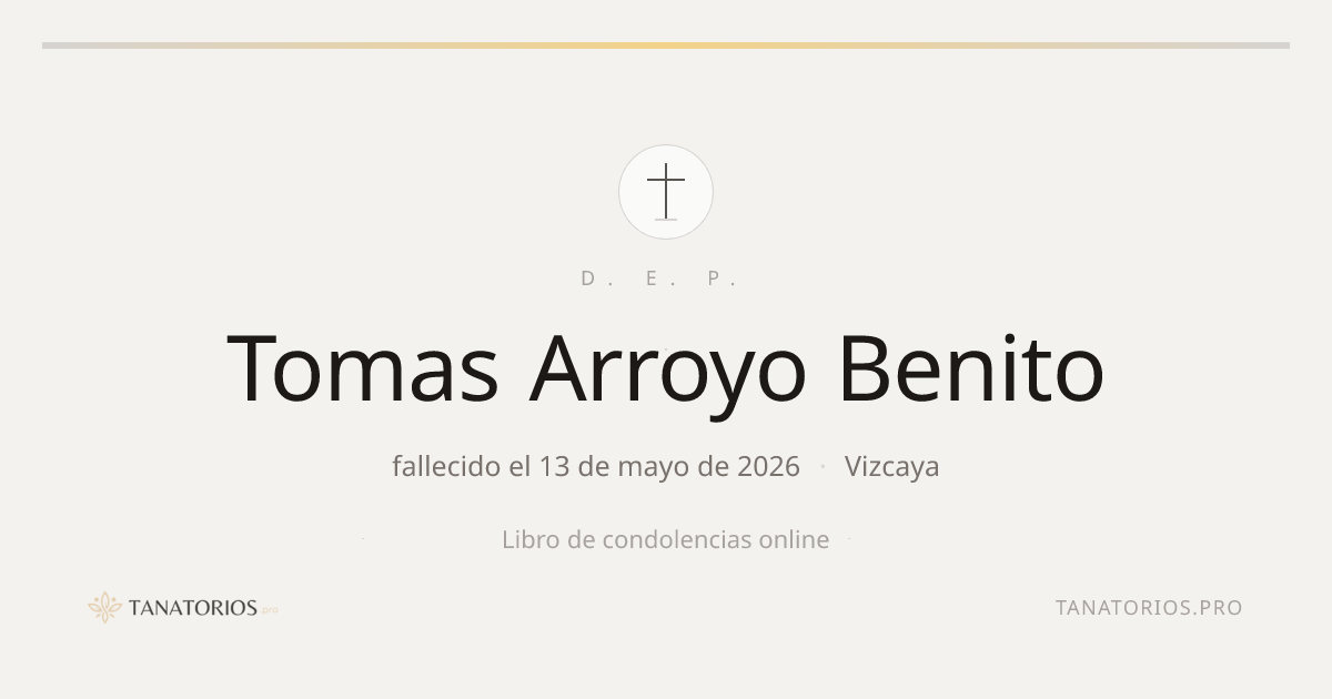 Memorial de Tomas Arroyo Benito