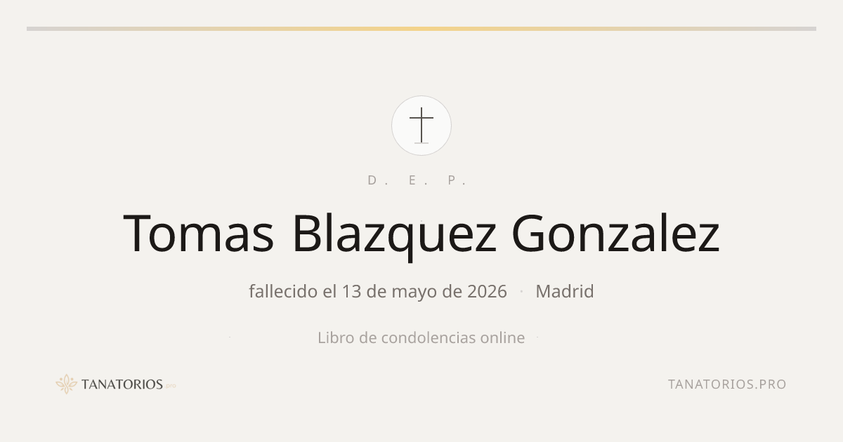 Memorial de Tomas Blazquez Gonzalez