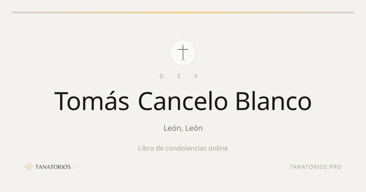 Memorial de Tomás Cancelo Blanco