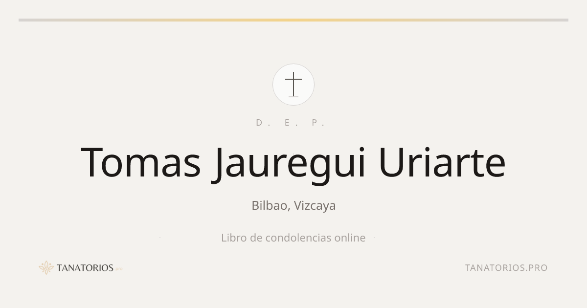Memorial de Tomas Jauregui Uriarte