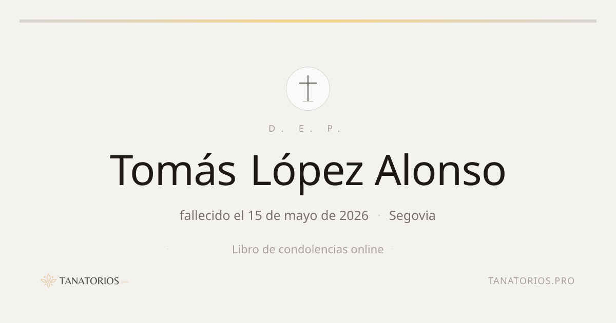 Memorial de Tomás López Alonso