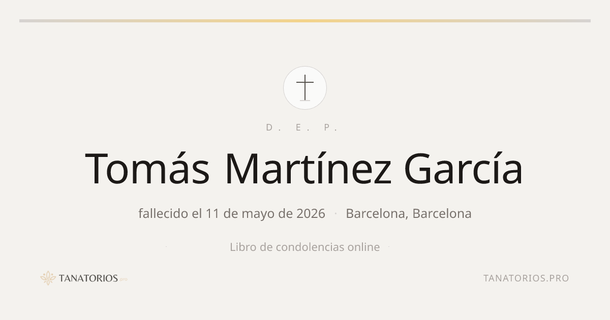 Memorial de Tomás Martínez García