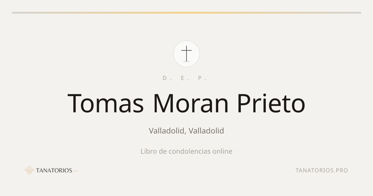 Memorial de Tomas Moran Prieto