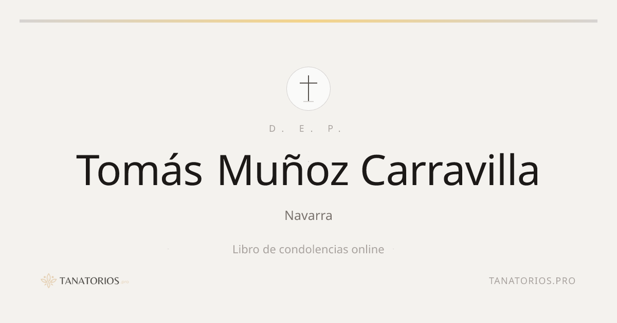 Memorial de Tomás Muñoz Carravilla