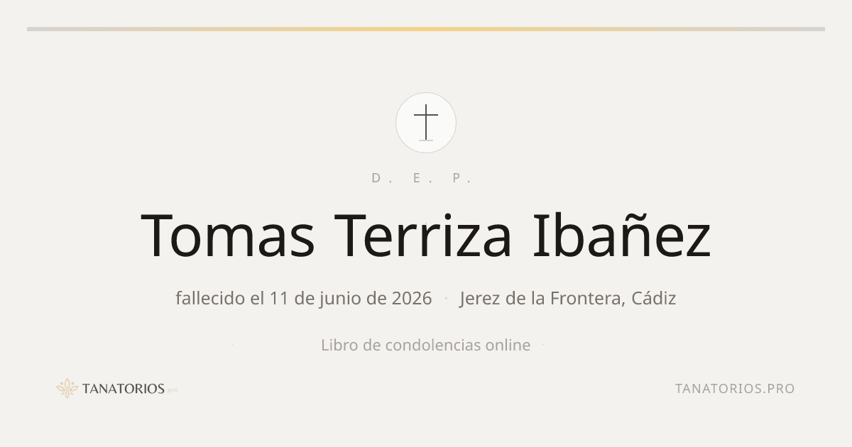 Memorial de Tomas Terriza Ibañez