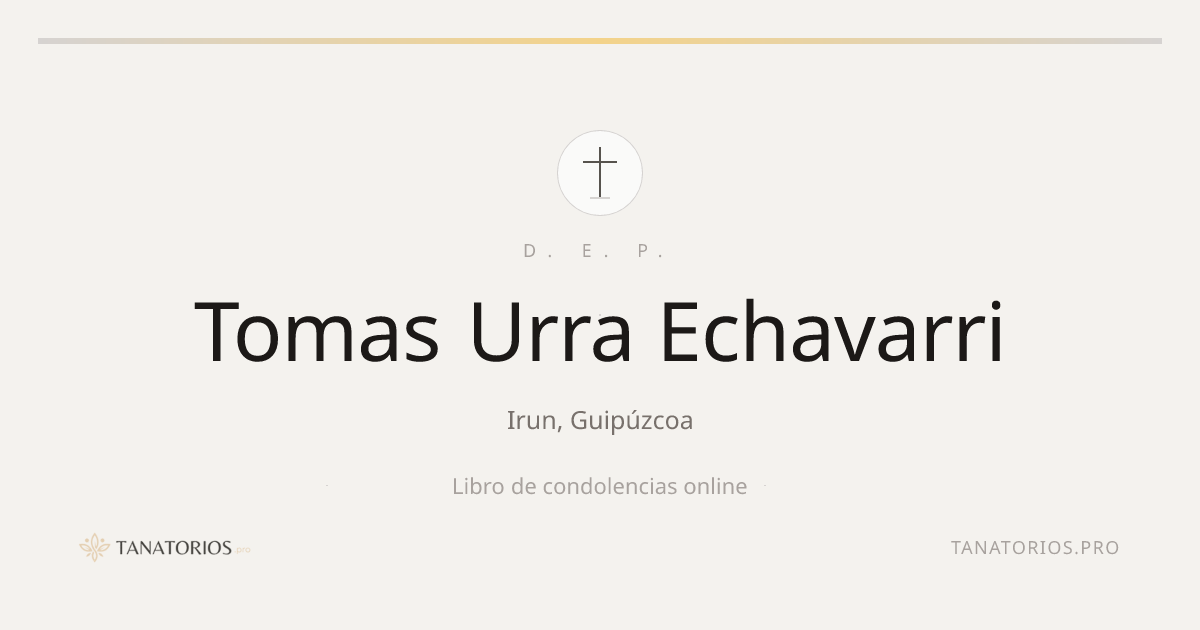 Memorial de Tomas Urra Echavarri