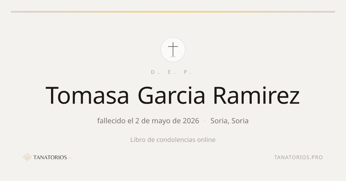 Memorial de Tomasa Garcia Ramirez