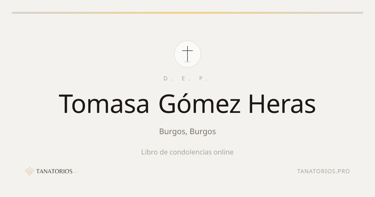 Memorial de Tomasa Gómez Heras