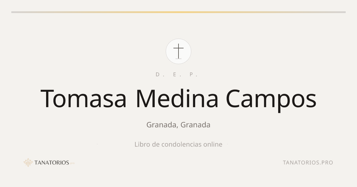 Memorial de Tomasa Medina Campos