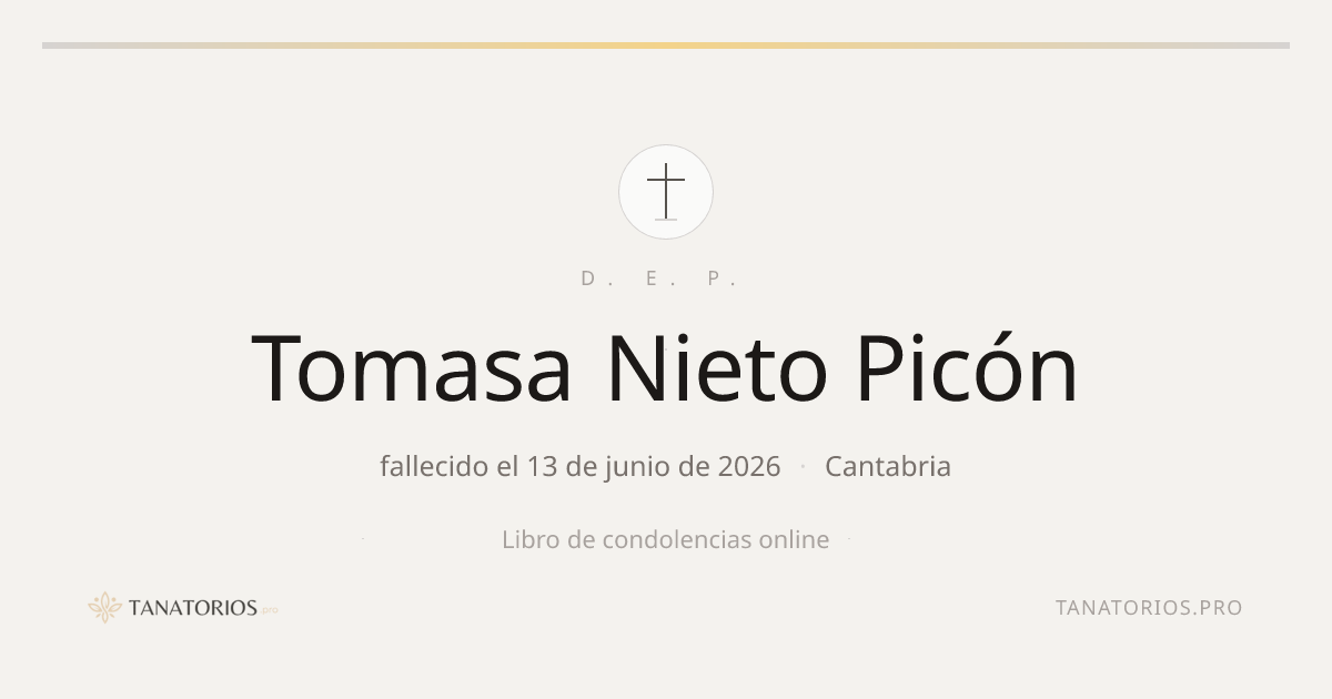 Memorial de Tomasa Nieto Picón