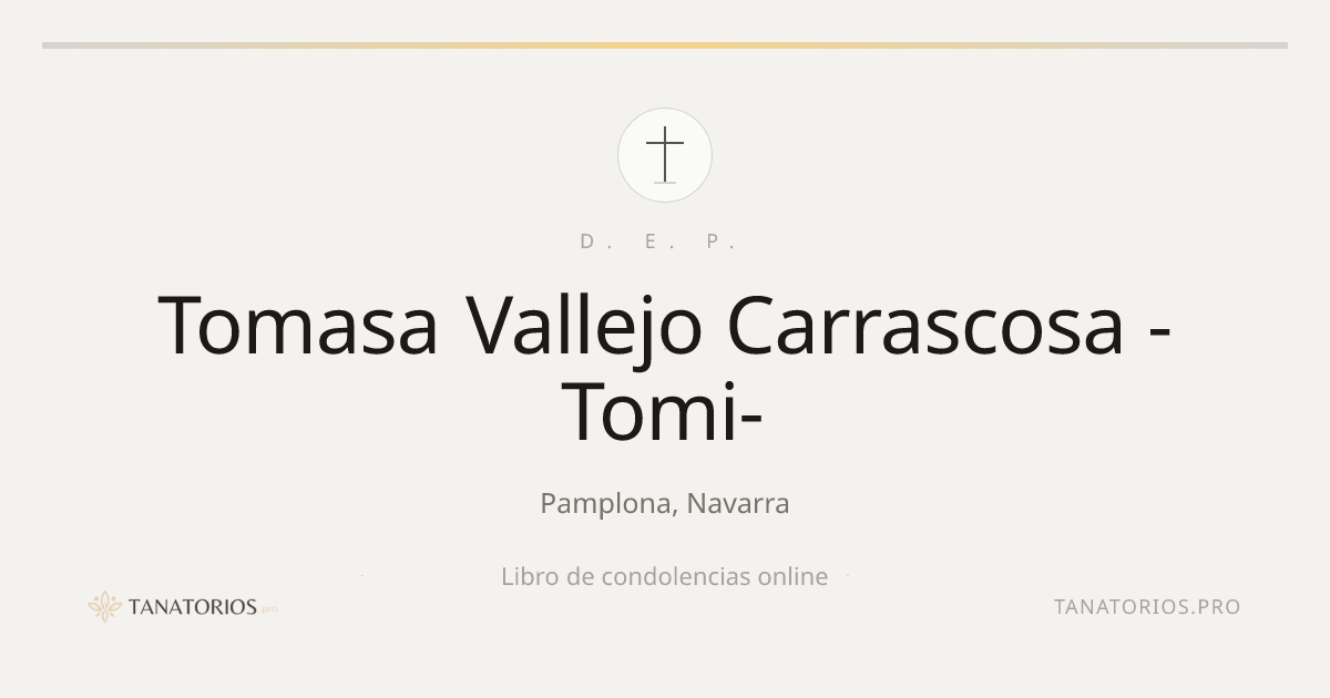 Memorial de Tomasa Vallejo Carrascosa -Tomi-