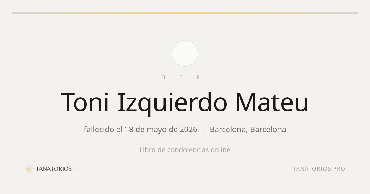 Memorial de Toni Izquierdo Mateu