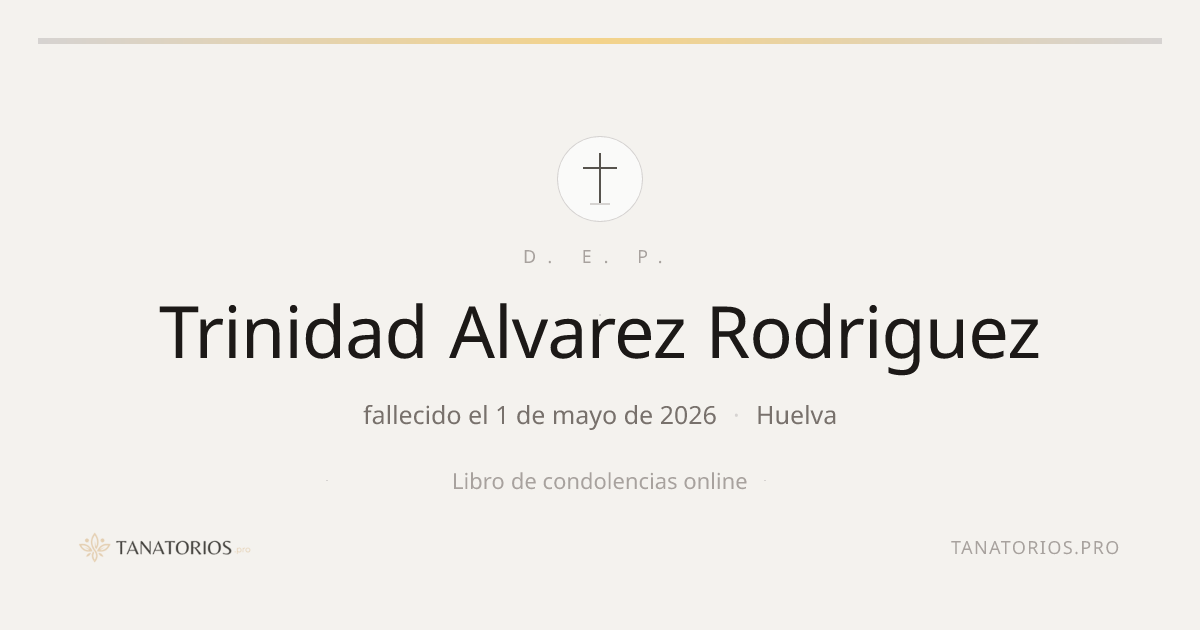 Memorial de Trinidad Alvarez Rodriguez