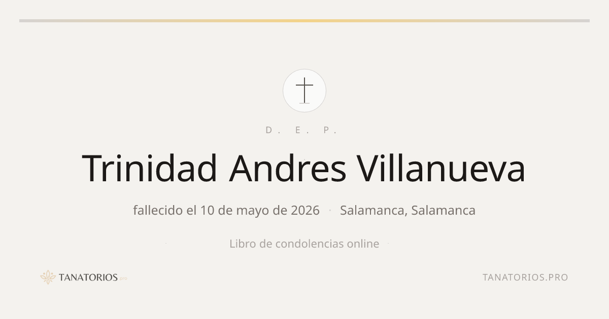 Memorial de Trinidad Andres Villanueva