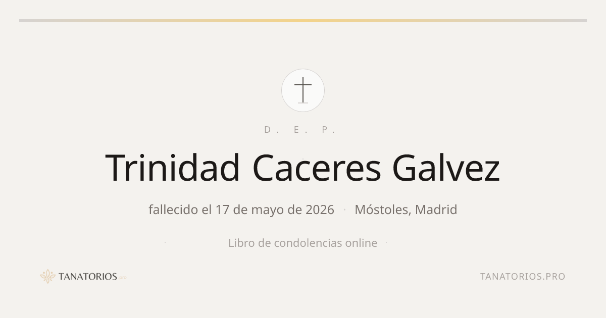 Memorial de Trinidad Caceres Galvez