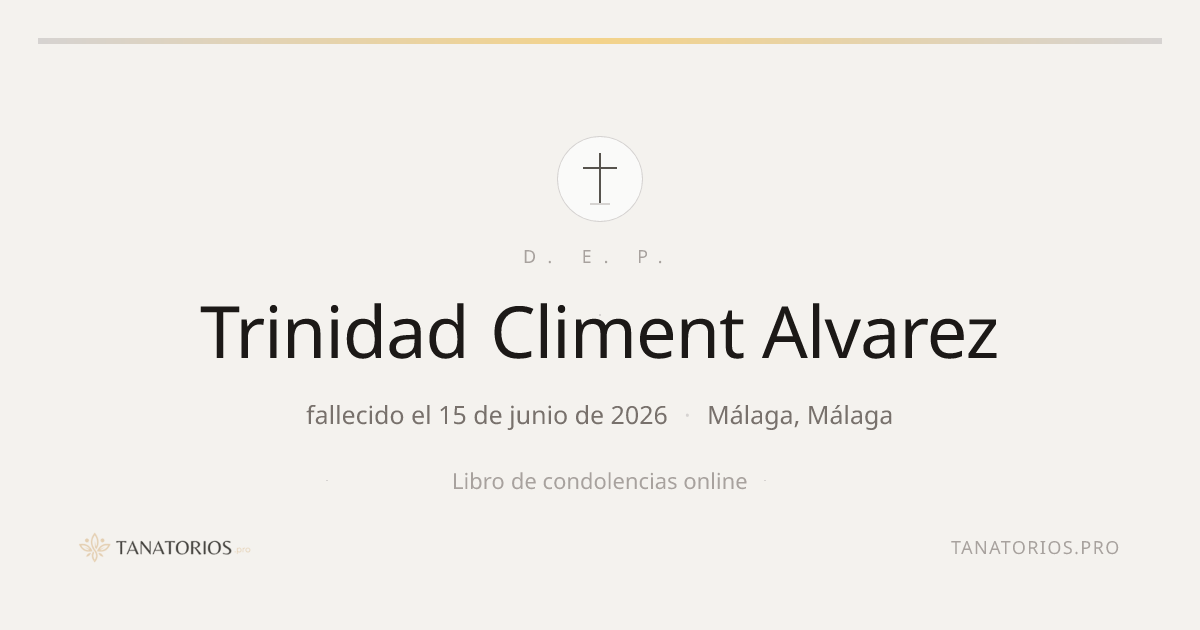 Memorial de Trinidad Climent Alvarez