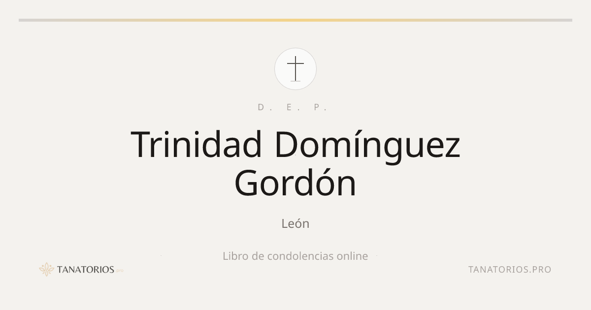 Memorial de Trinidad Domínguez Gordón