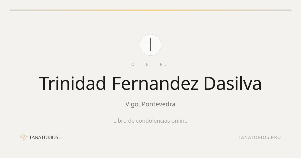 Memorial de Trinidad Fernandez Dasilva