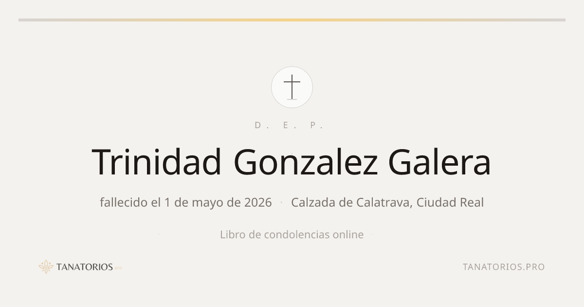 Memorial de Trinidad Gonzalez Galera