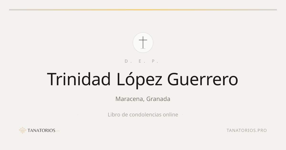 Memorial de Trinidad López Guerrero