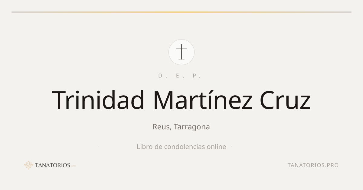 Memorial de Trinidad Martínez Cruz