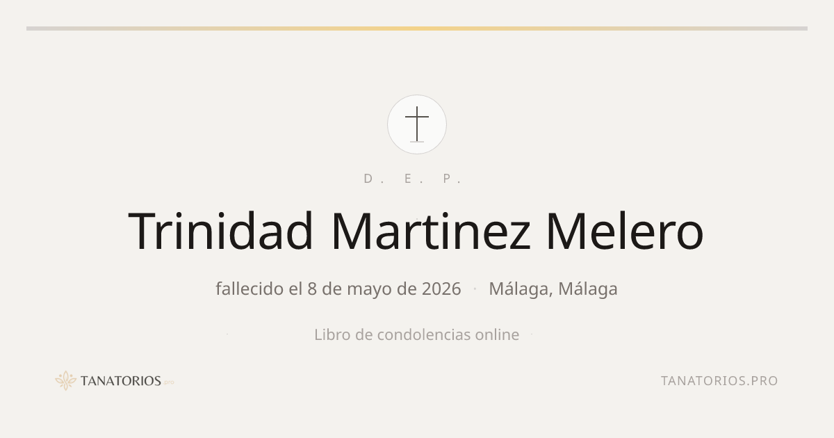 Memorial de Trinidad Martinez Melero