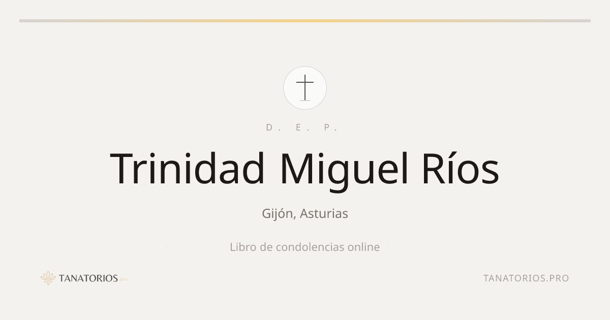 Memorial de Trinidad Miguel Ríos