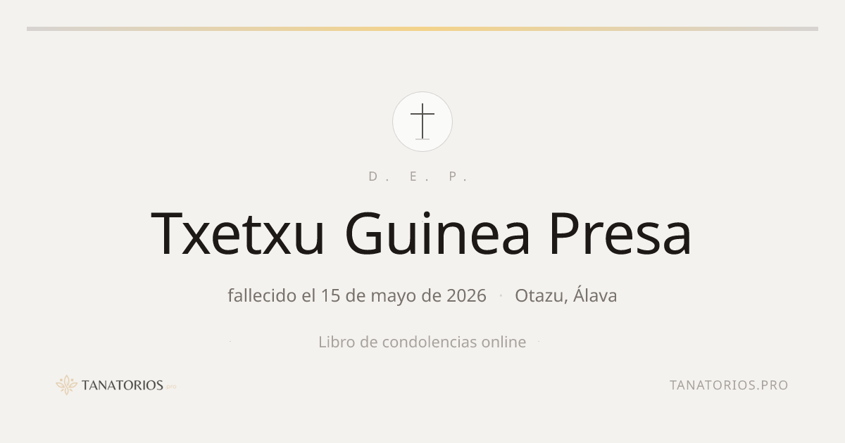 Memorial de Txetxu Guinea Presa