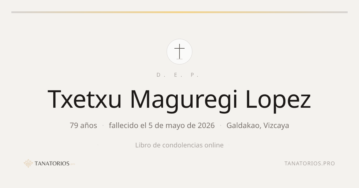Memorial de Txetxu Maguregi Lopez