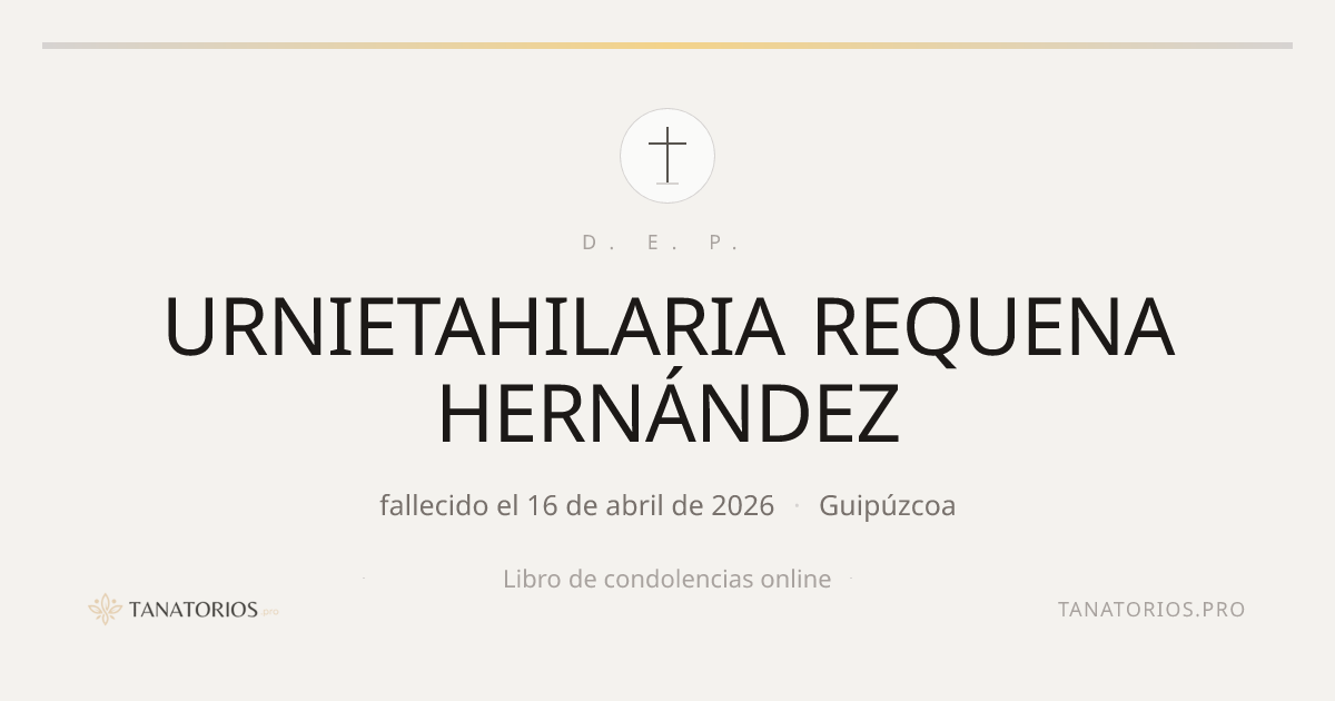 Memorial de URNIETAHILARIA REQUENA HERNÁNDEZ