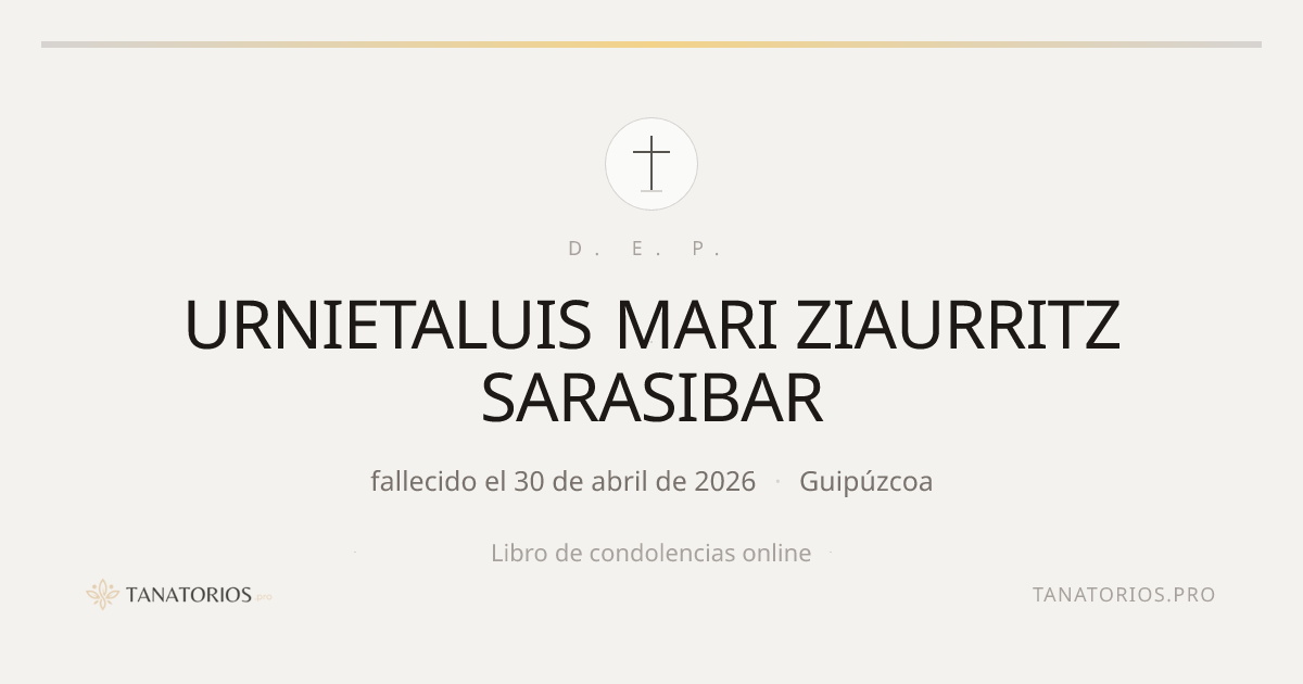 Memorial de URNIETALUIS MARI ZIAURRITZ SARASIBAR