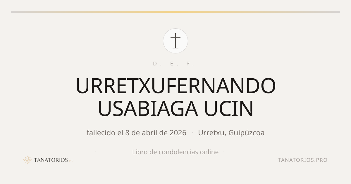 Memorial de URRETXUFERNANDO USABIAGA UCIN