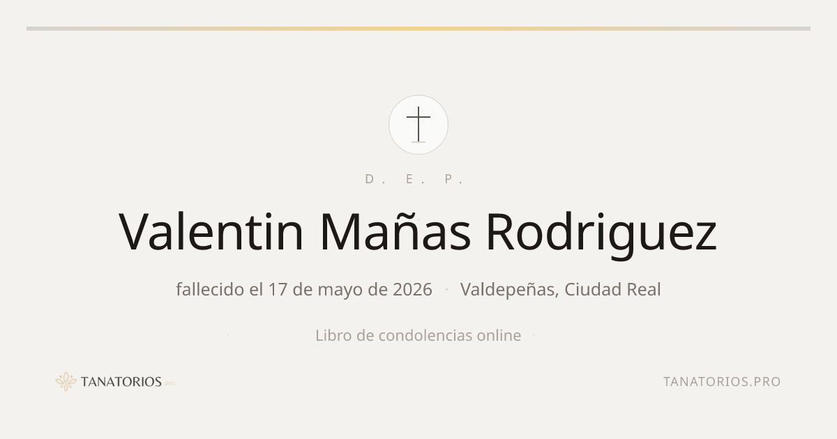 Memorial de Valentin Mañas Rodriguez