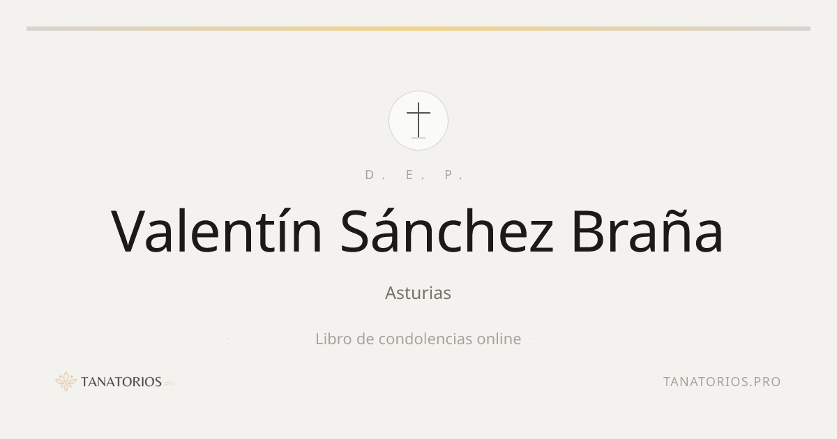 Memorial de Valentín Sánchez Braña
