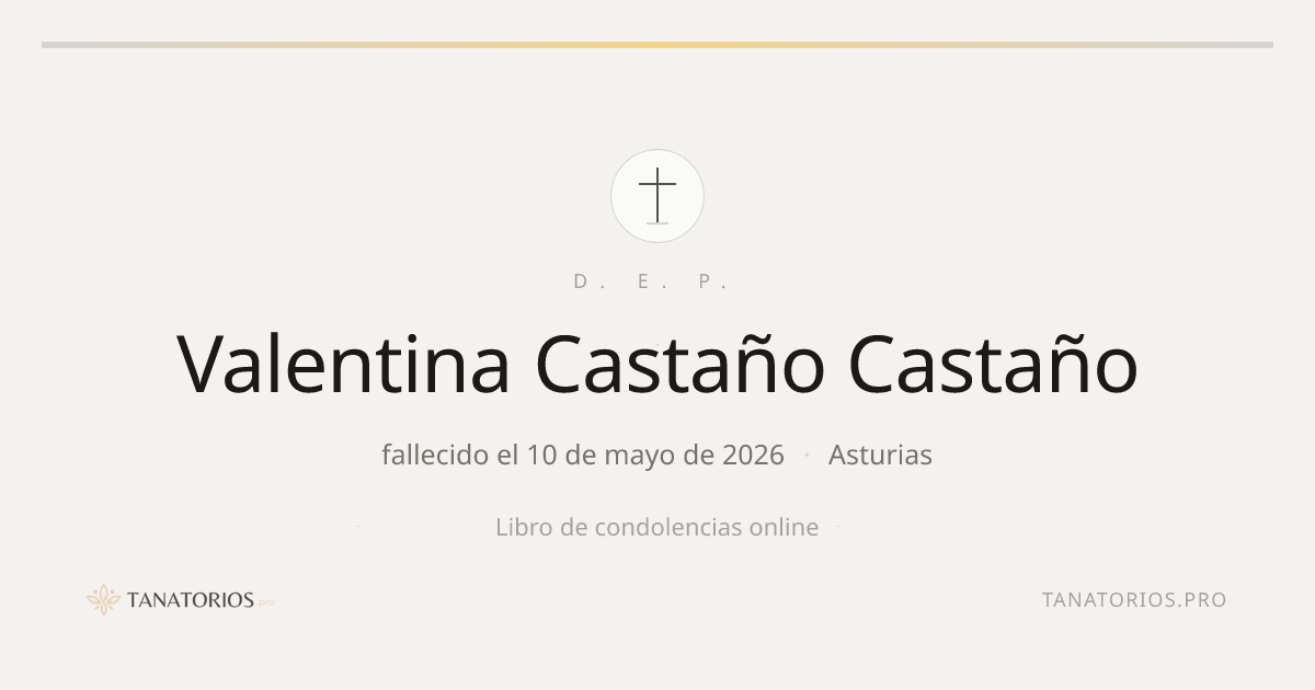 Memorial de Valentina Castaño Castaño
