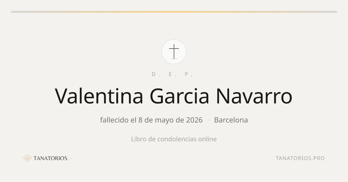 Memorial de Valentina Garcia Navarro