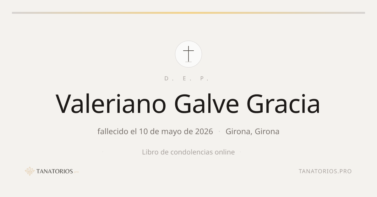 Memorial de Valeriano Galve Gracia