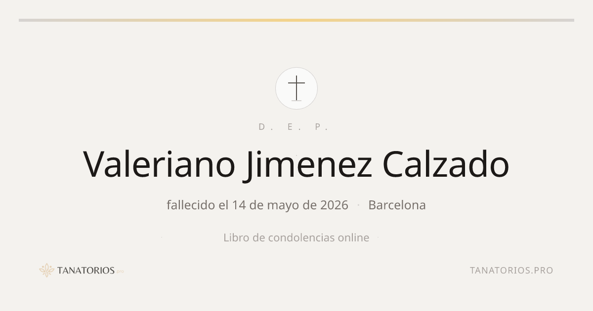 Memorial de Valeriano Jimenez Calzado